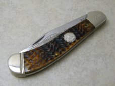Case XX Bradford PA USA DB61100 Bone 1991 Saddlehorn NKCA Club Knife
