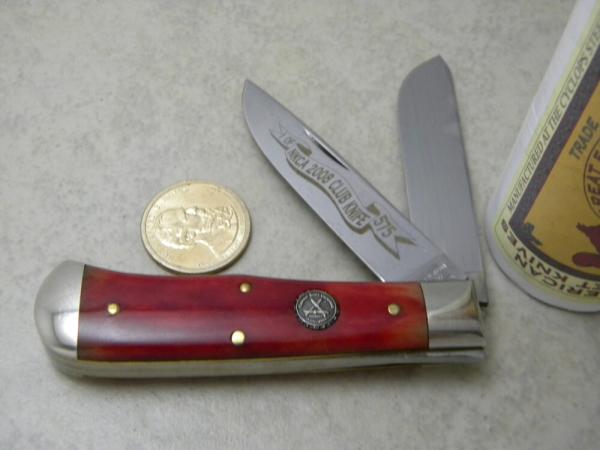 Great Eastern Cutlery 735208 Bone 2008 NKCA Club Trapper Knife in Tube Great Eastern Cutlery 735208 Bone 2008 NKCA Club Trapper Knife in Tube