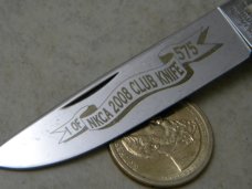 Great Eastern Cutlery 735208 Bone 2008 NKCA Club Trapper Knife in Tube