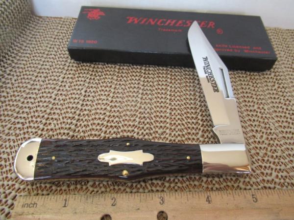 Winchester 1990 Black Box Brown Bone Large Coke Bottle Pattern # W15 1920 Winchester 1990 Black Box Brown Bone Large Coke Bottle Pattern # W15 1920