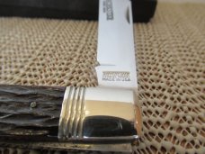 Winchester 1988 Black Box Brown Bone Large Lock Back Trapper Pattern # W15 1950