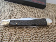 Winchester 1988 Black Box Brown Bone Large Lock Back Trapper Pattern # W15 1950