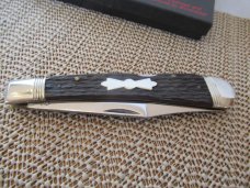 Winchester 1988 Black Box Brown Bone Large Lock Back Trapper Pattern # W15 1950
