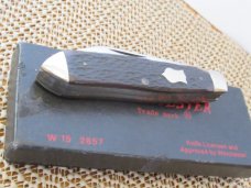 Winchester 1987 Black Box Brown Bone Tear Drop Jack Pattern # W15 2857