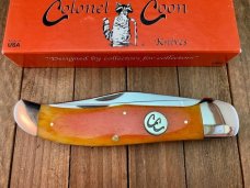 Colonel Coon by Queen Folding Hunter Smooth Orange Bone Saber Ground 1 of 200