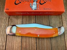Colonel Coon by Queen Folding Hunter Smooth Orange Bone Saber Ground 1 of 200