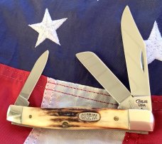 Case xx 1999 Stockman Knife (MDL# 53032 SS) w/ Great Stag Handles -NOS in M/NM Condition