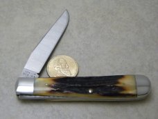 Case XX Stainless 5154 Stag 1 Blade Trapper Knife 1979 NKCA Club Knife