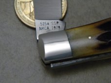 Case XX Stainless 5154 Stag 1 Blade Trapper Knife 1979 NKCA Club Knife