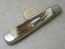 Case XX Stainless 5154 Stag 1 Blade Trapper Knife 1979 NKCA Club Knife
