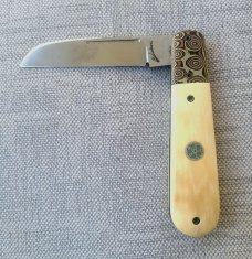 Vincenzo Balistreri Fancy Jack..3.75..Interior Mammoth..Rwl34..Mokume bolsters/accents..coa...slip.