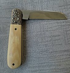 Vincenzo Balistreri Fancy Jack..3.75..Interior Mammoth..Rwl34..Mokume bolsters/accents..coa...slip.