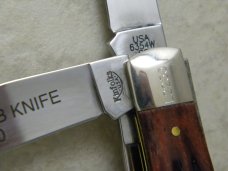 Case XX Kinfolks USA 6354W Bone 2006 NKCA Club 3 Blade Trapper Knife