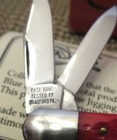 Case Classic 1993 Case Brothers Antique Red Bone Split Back Whittler Whittler Pattern # 63083