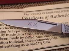 Case Classic 1993 Case Brothers Antique Red Bone Split Back Whittler Whittler Pattern # 63083