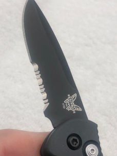Benchmade 9750SBK Coalition Push Button Automatic Knife Made In USA New In Box Discontinued