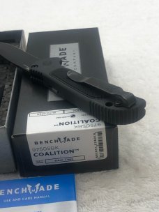 Benchmade 9750SBK Coalition Push Button Automatic Knife Made In USA New In Box Discontinued