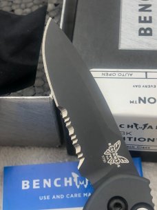 Benchmade 9750SBK Coalition Push Button Automatic Knife Made In USA New In Box Discontinued