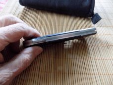 Carried A.G. Russell Strike Force VG10 Knife with original Marked pouch.
