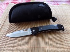 Carried A.G. Russell Strike Force VG10 Knife with original Marked pouch.