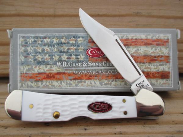 Case XX White Synthetic Mini-Copperlock   NIB 