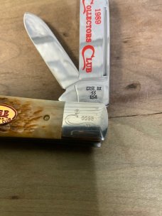  Case XX 1989 Collectors Club Bone 6211 1/2 SS Jack 