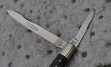 LF&C Universal 2 Blade 3 5/8" Closed Black Fiber Handles Mint Mirror Polished Nickel Hardware