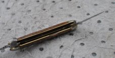 Shapleigh Diamond Edge 3 Blade Jigged Bone 3 5/8" Closed Used Snap Like New D-E Shield 1920's