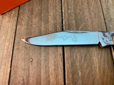 Colonel Coon by Queen Fiddleback Split Backspring Whittler Stag