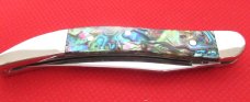Case XX 2023 Abalone Tiny Texas Toothpick Pattern # 810096 SS