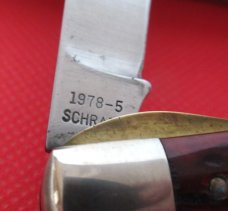 Jim Parker 1978 Preferred Stock Series  Liner Lock Trapper By Schrade