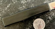 Vintage Black Mini Automatic Out The Front (OTF) Switchblade Knife, Made in Italy, Unused