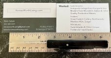 Vintage Black Mini Automatic Out The Front (OTF) Switchblade Knife, Made in Italy, Unused