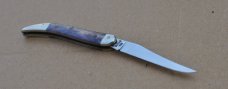 Case Texas Toothpick Mint Mirror Polish 3" Closed Apaloosa Bone Trusharp Surgical Steel