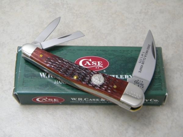 Case XX USA Walnut Bone 6355WH SS Wharncliffe Seahorse Whittler NKCA Club Knife NIB