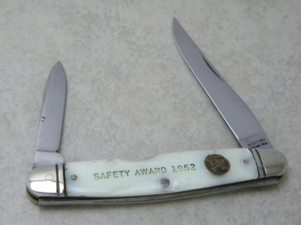 Western Boulder Colo. Cracked Ice Pen Knife - Climax Molybdenum Safety Award 1952 Western Boulder Colo. Cracked Ice Pen Knife - Climax Molybdenum Safety Award 1952
