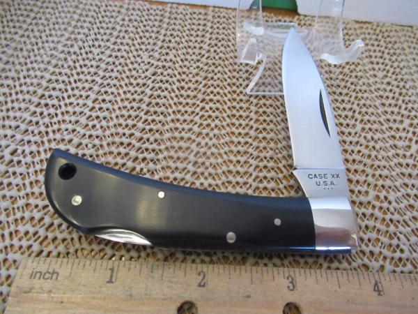Case XX 1977 Black Delrin Handle Lock Back Pattern # 21051L  SSP