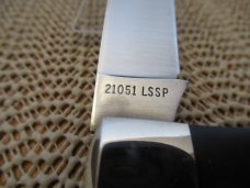 Case XX 1977 Black Delrin Handle Lock Back Pattern # 21051L  SSP