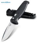 Benchmade 4300 CLA AUTOMATIC - 3.40" Plain Edge Satin Finish 154CM Blade - Black G-10 Handle