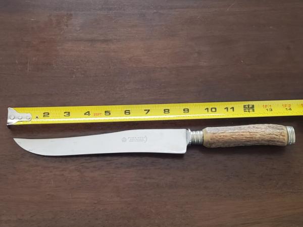 Huge PUMA Carving Knife - Solingen, Germany - Beautiful Stag