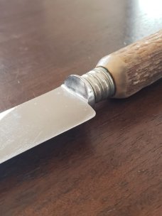 Huge PUMA Carving Knife - Solingen, Germany - Beautiful Stag