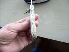 Hubertus Knife Solingen, Germany Large Size 11 Custom Fiery Mother of Pearl 1 of 1 UNUSED BEAUTY!