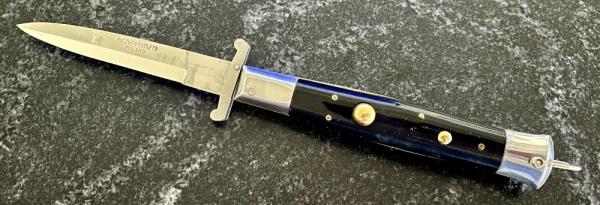 Rizzuto Estileto Milano Korea Clone Swing Guard Switchblade Knife, Unused 