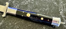 Rizzuto Estileto Milano Korea Clone Swing Guard Switchblade Knife, Unused 