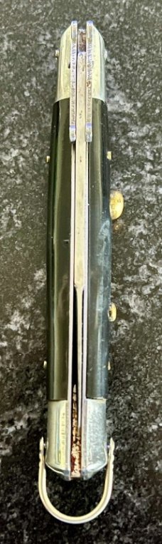 Rizzuto Estileto Milano Korea Clone Swing Guard Switchblade Knife, Unused 