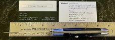Rizzuto Estileto Milano Japan Swing Guard Switchblade Knife, Silver Color Button, Unused 