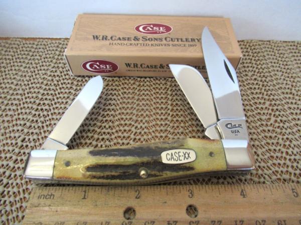 Case XX 1998 Stag Large Stockman Pattern # 5375 SS Case XX 1998 Stag Large Stockman Pattern # 5375 SS