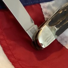 Hen & Rooster -Bertram Cutlery 2010 Large “Moon Shiner” Congress w/ Nice Stag Handles