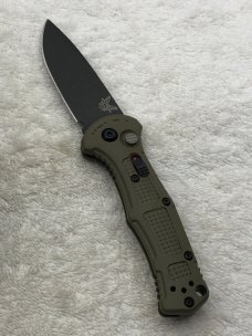 Benchmade Prototype 9570BK-1 Mini Claymore Push Button Auto With Integrated Safety NIB Made In USA
