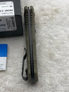 Benchmade Prototype 9570BK-1 Mini Claymore Push Button Auto With Integrated Safety NIB Made In USA